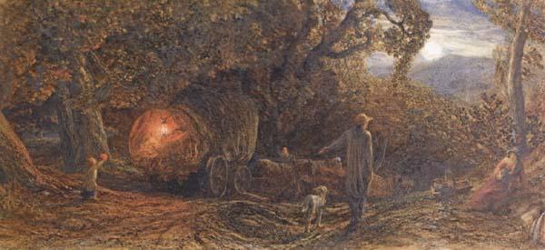 Samuel Palmer A Wagoner Returning Home oil painting image